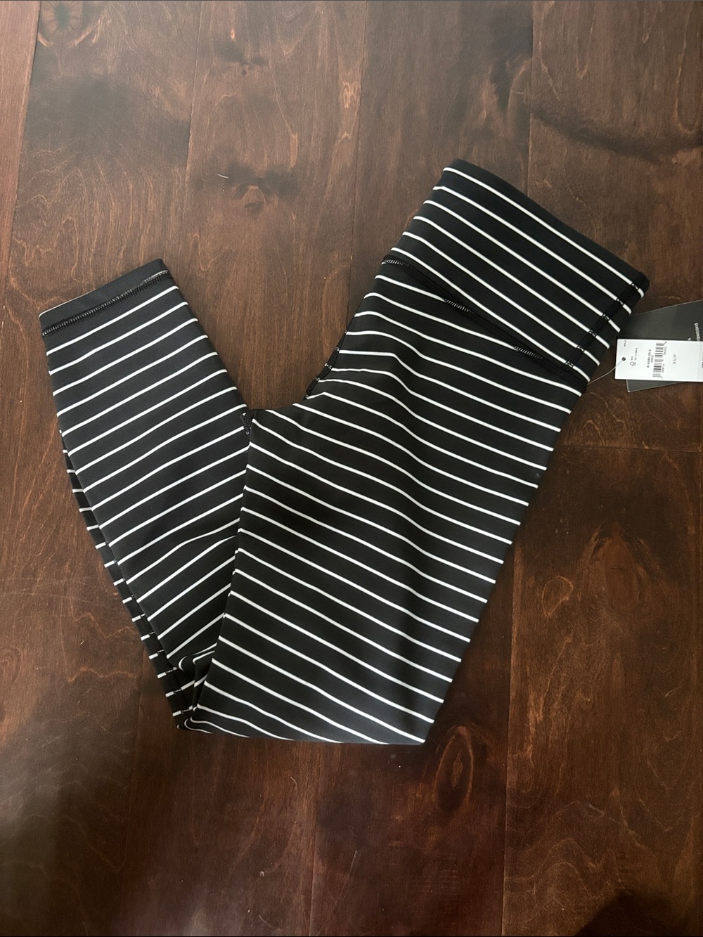 GAP Black and White Striped pants XS petite